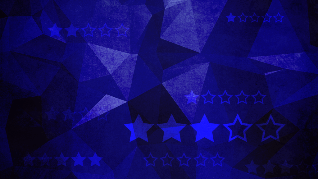 An illustration of a range of low star ratings of three and below